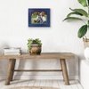 image:imageAmericanflat 5x7 Picture Frame with Polished Crystal Clear Glass  Hampton Collection  Distressed Wood Picture Frames for Tabletop and Wall Display  Charcoal Black  Polished glass wall or tabletop display with included easel sawtooth hangers included fits photos posters and artNavy