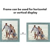 image:imageAmericanflat 5x7 Picture Frame with Polished Crystal Clear Glass  Hampton Collection  Distressed Wood Picture Frames for Tabletop and Wall Display  Charcoal Black  Polished glass wall or tabletop display with included easel sawtooth hangers included fits photos posters and artTurquoise Blue