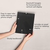 image:imageAmericanflat 5x7 Picture Frame with Polished Crystal Clear Glass  Hampton Collection  Distressed Wood Picture Frames for Tabletop and Wall Display  Charcoal Black  Polished glass wall or tabletop display with included easel sawtooth hangers included fits photos posters and artAspen White