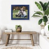 image:imageAmericanflat 5x7 Picture Frame with Polished Crystal Clear Glass  Hampton Collection  Distressed Wood Picture Frames for Tabletop and Wall Display  Charcoal Black  Polished glass wall or tabletop display with included easel sawtooth hangers included fits photos posters and artNavy