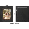 image:imageAmericanflat 5x7 Picture Frame with Polished Crystal Clear Glass  Hampton Collection  Distressed Wood Picture Frames for Tabletop and Wall Display  Charcoal Black  Polished glass wall or tabletop display with included easel sawtooth hangers included fits photos posters and artCharcoal Black