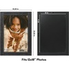 image:imageAmericanflat 5x7 Picture Frame with Polished Crystal Clear Glass  Hampton Collection  Distressed Wood Picture Frames for Tabletop and Wall Display  Charcoal Black  Polished glass wall or tabletop display with included easel sawtooth hangers included fits photos posters and artCharcoal Black
