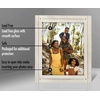 image:imageAmericanflat 5x7 Picture Frame with Polished Crystal Clear Glass  Hampton Collection  Distressed Wood Picture Frames for Tabletop and Wall Display  Charcoal Black  Polished glass wall or tabletop display with included easel sawtooth hangers included fits photos posters and artAspen White