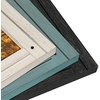 image:imageAmericanflat 5x7 Picture Frame with Polished Crystal Clear Glass  Hampton Collection  Distressed Wood Picture Frames for Tabletop and Wall Display  Charcoal Black  Polished glass wall or tabletop display with included easel sawtooth hangers included fits photos posters and artTurquoise Blue