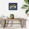 image:imageAmericanflat 5x7 Picture Frame with Polished Crystal Clear Glass  Hampton Collection  Distressed Wood Picture Frames for Tabletop and Wall Display  Charcoal Black  Polished glass wall or tabletop display with included easel sawtooth hangers included fits photos posters and artNavy