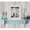 image:imageAmericanflat 5x7 Picture Frame with Polished Crystal Clear Glass  Hampton Collection  Distressed Wood Picture Frames for Tabletop and Wall Display  Charcoal Black  Polished glass wall or tabletop display with included easel sawtooth hangers included fits photos posters and artAspen White