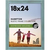 image:imageAmericanflat 5x7 Picture Frame with Polished Crystal Clear Glass  Hampton Collection  Distressed Wood Picture Frames for Tabletop and Wall Display  Charcoal Black  Polished glass wall or tabletop display with included easel sawtooth hangers included fits photos posters and artTurquoise Blue
