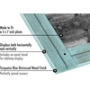 image:imageAmericanflat 5x7 Picture Frame with Polished Crystal Clear Glass  Hampton Collection  Distressed Wood Picture Frames for Tabletop and Wall Display  Charcoal Black  Polished glass wall or tabletop display with included easel sawtooth hangers included fits photos posters and artTurquoise Blue