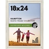 image:imageAmericanflat 5x7 Picture Frame with Polished Crystal Clear Glass  Hampton Collection  Distressed Wood Picture Frames for Tabletop and Wall Display  Charcoal Black  Polished glass wall or tabletop display with included easel sawtooth hangers included fits photos posters and artAspen White