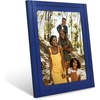 image:imageAmericanflat 5x7 Picture Frame with Polished Crystal Clear Glass  Hampton Collection  Distressed Wood Picture Frames for Tabletop and Wall Display  Charcoal Black  Polished glass wall or tabletop display with included easel sawtooth hangers included fits photos posters and artNavy