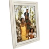 image:imageAmericanflat 5x7 Picture Frame with Polished Crystal Clear Glass  Hampton Collection  Distressed Wood Picture Frames for Tabletop and Wall Display  Charcoal Black  Polished glass wall or tabletop display with included easel sawtooth hangers included fits photos posters and artAspen White