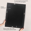 image:imageAmericanflat 5x7 Picture Frame with Polished Crystal Clear Glass  Hampton Collection  Distressed Wood Picture Frames for Tabletop and Wall Display  Charcoal Black  Polished glass wall or tabletop display with included easel sawtooth hangers included fits photos posters and artCharcoal Black