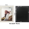 image:imageAmericanflat 5x7 Picture Frame with Polished Crystal Clear Glass  Hampton Collection  Distressed Wood Picture Frames for Tabletop and Wall Display  Charcoal Black  Polished glass wall or tabletop display with included easel sawtooth hangers included fits photos posters and artAspen White