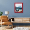 image:imageAmericanflat 5x7 Picture Frame with Polished Crystal Clear Glass  Hampton Collection  Distressed Wood Picture Frames for Tabletop and Wall Display  Charcoal Black  Polished glass wall or tabletop display with included easel sawtooth hangers included fits photos posters and artRed
