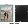 image:imageAmericanflat 5x7 Picture Frame with Polished Crystal Clear Glass  Hampton Collection  Distressed Wood Picture Frames for Tabletop and Wall Display  Charcoal Black  Polished glass wall or tabletop display with included easel sawtooth hangers included fits photos posters and artTurquoise Blue