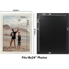 image:imageAmericanflat 5x7 Picture Frame with Polished Crystal Clear Glass  Hampton Collection  Distressed Wood Picture Frames for Tabletop and Wall Display  Charcoal Black  Polished glass wall or tabletop display with included easel sawtooth hangers included fits photos posters and artAspen White