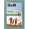 image:imageAmericanflat 5x7 Picture Frame with Polished Crystal Clear Glass  Hampton Collection  Distressed Wood Picture Frames for Tabletop and Wall Display  Charcoal Black  Polished glass wall or tabletop display with included easel sawtooth hangers included fits photos posters and artTurquoise Blue