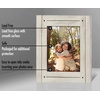 image:imageAmericanflat 5x7 Picture Frame with Polished Crystal Clear Glass  Hampton Collection  Distressed Wood Picture Frames for Tabletop and Wall Display  Charcoal Black  Polished glass wall or tabletop display with included easel sawtooth hangers included fits photos posters and artAspen White