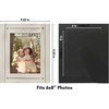 image:imageAmericanflat 5x7 Picture Frame with Polished Crystal Clear Glass  Hampton Collection  Distressed Wood Picture Frames for Tabletop and Wall Display  Charcoal Black  Polished glass wall or tabletop display with included easel sawtooth hangers included fits photos posters and artAspen White