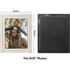 image:imageAmericanflat 5x7 Picture Frame with Polished Crystal Clear Glass  Hampton Collection  Distressed Wood Picture Frames for Tabletop and Wall Display  Charcoal Black  Polished glass wall or tabletop display with included easel sawtooth hangers included fits photos posters and artAspen White