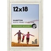 image:imageAmericanflat 5x7 Picture Frame with Polished Crystal Clear Glass  Hampton Collection  Distressed Wood Picture Frames for Tabletop and Wall Display  Charcoal Black  Polished glass wall or tabletop display with included easel sawtooth hangers included fits photos posters and artAspen White
