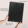 image:imageAmericanflat 5x7 Picture Frame with Polished Crystal Clear Glass  Hampton Collection  Distressed Wood Picture Frames for Tabletop and Wall Display  Charcoal Black  Polished glass wall or tabletop display with included easel sawtooth hangers included fits photos posters and artTurquoise Blue