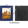 image:imageAmericanflat 5x7 Picture Frame with Polished Crystal Clear Glass  Hampton Collection  Distressed Wood Picture Frames for Tabletop and Wall Display  Charcoal Black  Polished glass wall or tabletop display with included easel sawtooth hangers included fits photos posters and artNavy