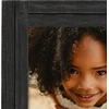 image:imageAmericanflat 5x7 Picture Frame with Polished Crystal Clear Glass  Hampton Collection  Distressed Wood Picture Frames for Tabletop and Wall Display  Charcoal Black  Polished glass wall or tabletop display with included easel sawtooth hangers included fits photos posters and artCharcoal Black