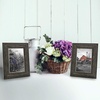image:imageAmericanflat 5x7 Picture Frame with Polished Crystal Clear Glass  Set of 2  Hampton Collection  Distressed Wood Picture Frames for Tabletop and Wall Display  Rustic Tan  Polished glass wall or tabletop display with included easel hanging hardware included fits photos and artRustic