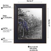 image:imageAmericanflat 5x7 Picture Frame with Polished Crystal Clear Glass  Set of 2  Hampton Collection  Distressed Wood Picture Frames for Tabletop and Wall Display  Rustic Tan  Polished glass wall or tabletop display with included easel hanging hardware included fits photos and artBlack
