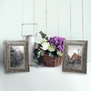 image:imageAmericanflat 5x7 Picture Frame with Polished Crystal Clear Glass  Set of 2  Hampton Collection  Distressed Wood Picture Frames for Tabletop and Wall Display  Rustic Tan  Polished glass wall or tabletop display with included easel hanging hardware included fits photos and artRustic Tan