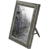 image:imageAmericanflat 5x7 Picture Frame with Polished Crystal Clear Glass  Set of 2  Hampton Collection  Distressed Wood Picture Frames for Tabletop and Wall Display  Rustic Tan  Polished glass wall or tabletop display with included easel hanging hardware included fits photos and artRustic Tan