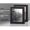 image:imageAmericanflat 5x7 Picture Frame with Polished Crystal Clear Glass  Set of 2  Hampton Collection  Distressed Wood Picture Frames for Tabletop and Wall Display  Rustic Tan  Polished glass wall or tabletop display with included easel hanging hardware included fits photos and artBlack