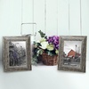 image:imageAmericanflat 5x7 Picture Frame with Polished Crystal Clear Glass  Set of 2  Hampton Collection  Distressed Wood Picture Frames for Tabletop and Wall Display  Rustic Tan  Polished glass wall or tabletop display with included easel hanging hardware included fits photos and artRustic Tan