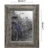 image:imageAmericanflat 5x7 Picture Frame with Polished Crystal Clear Glass  Set of 2  Hampton Collection  Distressed Wood Picture Frames for Tabletop and Wall Display  Rustic Tan  Polished glass wall or tabletop display with included easel hanging hardware included fits photos and artRustic Tan