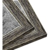image:imageAmericanflat 5x7 Picture Frame with Polished Crystal Clear Glass  Set of 2  Hampton Collection  Distressed Wood Picture Frames for Tabletop and Wall Display  Rustic Tan  Polished glass wall or tabletop display with included easel hanging hardware included fits photos and artRustic Tan