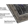 image:imageAmericanflat 5x7 Picture Frame with Polished Crystal Clear Glass  Set of 2  Hampton Collection  Distressed Wood Picture Frames for Tabletop and Wall Display  Rustic Tan  Polished glass wall or tabletop display with included easel hanging hardware included fits photos and artRustic Tan