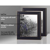image:imageAmericanflat 5x7 Picture Frame with Polished Crystal Clear Glass  Set of 2  Hampton Collection  Distressed Wood Picture Frames for Tabletop and Wall Display  Rustic Tan  Polished glass wall or tabletop display with included easel hanging hardware included fits photos and artBlack