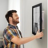 image:imageAmericanflat 5x7 Picture Frame with ShatterResistant Glass  Use as 4x6 Frame with Mat or Display 5x7 Photo Without Mat  Streamline Collection  Picture Frames for Tabletop and Wall  White  Shatterresistant glass wall or tabletop display with included easel triangle hangers included secure turntab backingBlack