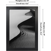 image:imageAmericanflat 5x7 Picture Frame with ShatterResistant Glass  Use as 4x6 Frame with Mat or Display 5x7 Photo Without Mat  Streamline Collection  Picture Frames for Tabletop and Wall  White  Shatterresistant glass wall or tabletop display with included easel triangle hangers included secure turntab backingBlack