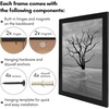 image:imageAmericanflat 5x7 Picture Frame with ShatterResistant Glass  Use as 4x6 Frame with Mat or Display 5x7 Photo Without Mat  Streamline Collection  Picture Frames for Tabletop and Wall  White  Shatterresistant glass wall or tabletop display with included easel triangle hangers included secure turntab backingBlack