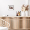 image:imageAmericanflat 5x7 Picture Frame with ShatterResistant Glass  Use as 4x6 Frame with Mat or Display 5x7 Photo Without Mat  Streamline Collection  Picture Frames for Tabletop and Wall  White  Shatterresistant glass wall or tabletop display with included easel triangle hangers included secure turntab backingGrey