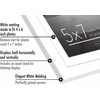 image:imageAmericanflat 5x7 Picture Frame with ShatterResistant Glass  Use as 4x6 Frame with Mat or Display 5x7 Photo Without Mat  Streamline Collection  Picture Frames for Tabletop and Wall  White  Shatterresistant glass wall or tabletop display with included easel triangle hangers included secure turntab backingWhite