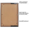 image:imageAmericanflat 5x7 Picture Frame with ShatterResistant Glass  Use as 4x6 Frame with Mat or Display 5x7 Photo Without Mat  Streamline Collection  Picture Frames for Tabletop and Wall  White  Shatterresistant glass wall or tabletop display with included easel triangle hangers included secure turntab backingBlack