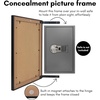 image:imageAmericanflat 5x7 Picture Frame with ShatterResistant Glass  Use as 4x6 Frame with Mat or Display 5x7 Photo Without Mat  Streamline Collection  Picture Frames for Tabletop and Wall  White  Shatterresistant glass wall or tabletop display with included easel triangle hangers included secure turntab backingBlack