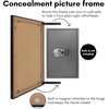 image:imageAmericanflat 5x7 Picture Frame with ShatterResistant Glass  Use as 4x6 Frame with Mat or Display 5x7 Photo Without Mat  Streamline Collection  Picture Frames for Tabletop and Wall  White  Shatterresistant glass wall or tabletop display with included easel triangle hangers included secure turntab backingBlack
