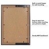 image:imageAmericanflat 5x7 Picture Frame with ShatterResistant Glass  Use as 4x6 Frame with Mat or Display 5x7 Photo Without Mat  Streamline Collection  Picture Frames for Tabletop and Wall  White  Shatterresistant glass wall or tabletop display with included easel triangle hangers included secure turntab backingBlack