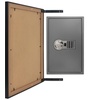 image:imageAmericanflat 5x7 Picture Frame with ShatterResistant Glass  Use as 4x6 Frame with Mat or Display 5x7 Photo Without Mat  Streamline Collection  Picture Frames for Tabletop and Wall  White  Shatterresistant glass wall or tabletop display with included easel triangle hangers included secure turntab backingBlack