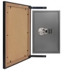 image:imageAmericanflat 5x7 Picture Frame with ShatterResistant Glass  Use as 4x6 Frame with Mat or Display 5x7 Photo Without Mat  Streamline Collection  Picture Frames for Tabletop and Wall  White  Shatterresistant glass wall or tabletop display with included easel triangle hangers included secure turntab backingBlack