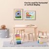 image:imageAmericanflat 85x11 Changeable Kids Art Frame  White  Holds 100 art pieces magnetic front door builtin keyholes for wall display stores finished artworkDriftwood Pack of 8